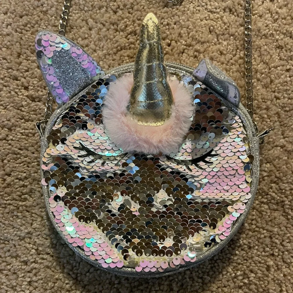 Capelli Flip Sequin Unicorn Girls Purse